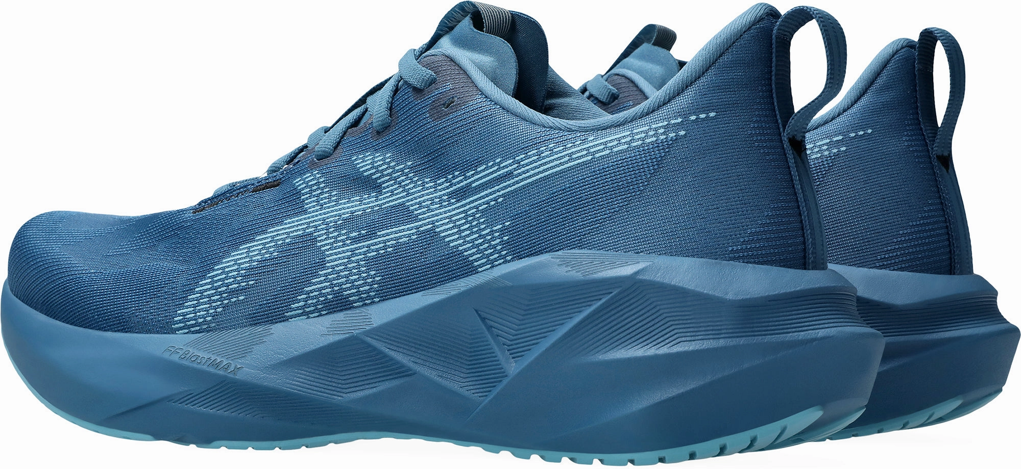 Asics NovaBlast 5 Mens Running Shoes - Blue Flexible Athletic Fit