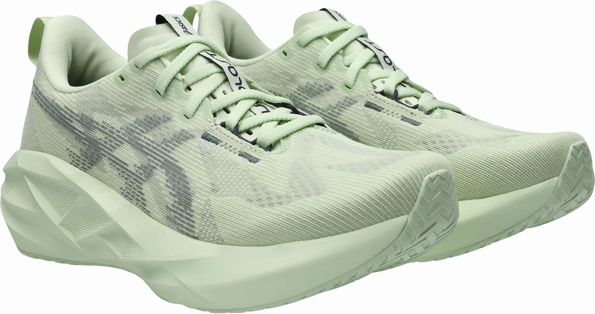 Asics NovaBlast 5 Womens Running Shoes - Green Flexible Athletic Fit