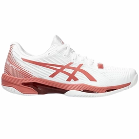Asics Solution Speed FF 2 White/Light Garnet Womens Tennis Shoes Asics tennis shoes