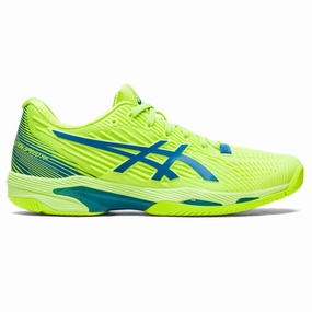 Asics Solution Speed FF 2 Women Tennis Shoes - Hazard Green/Reborn Blue Asics tennis shoes