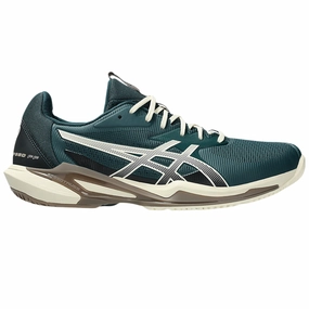 Asics Solution Speed FF 3 Men Tennis Shoes - Saxon Green/Birch Asics tennis shoes