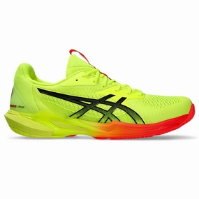 Asics Solution Speed FF 3 Paris Hardcourt Tennis Shoe - Safety Yellow/Black Asics tennis shoes