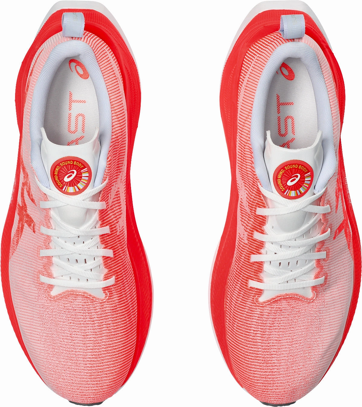 Asics SuperBlast Mens Running Shoes - Red Flexible Athletic Fit
