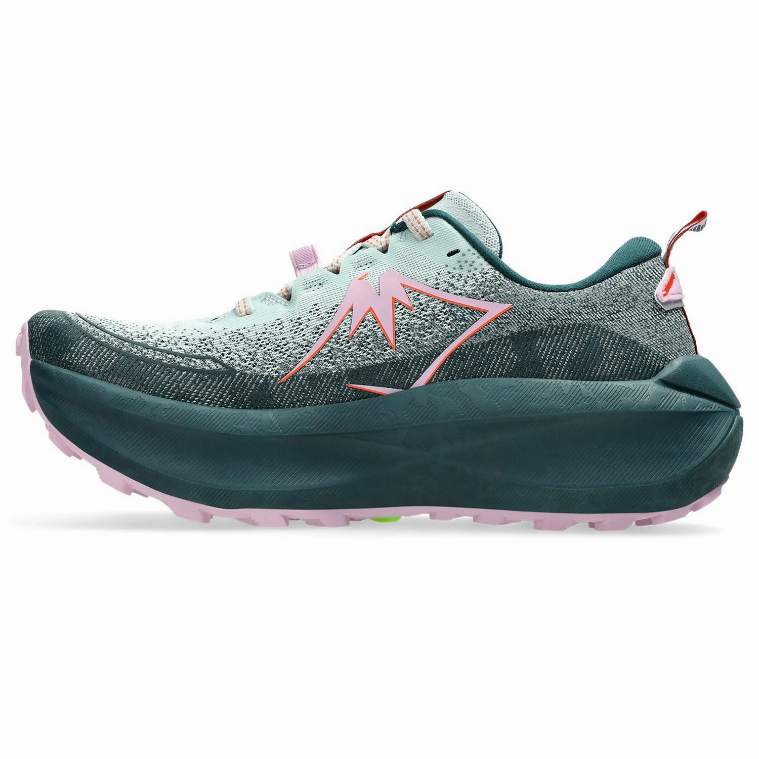 Asics Trabuco Max 4 | Cold Moss / Nova Orange | Womens Asics classic sport shoe designs