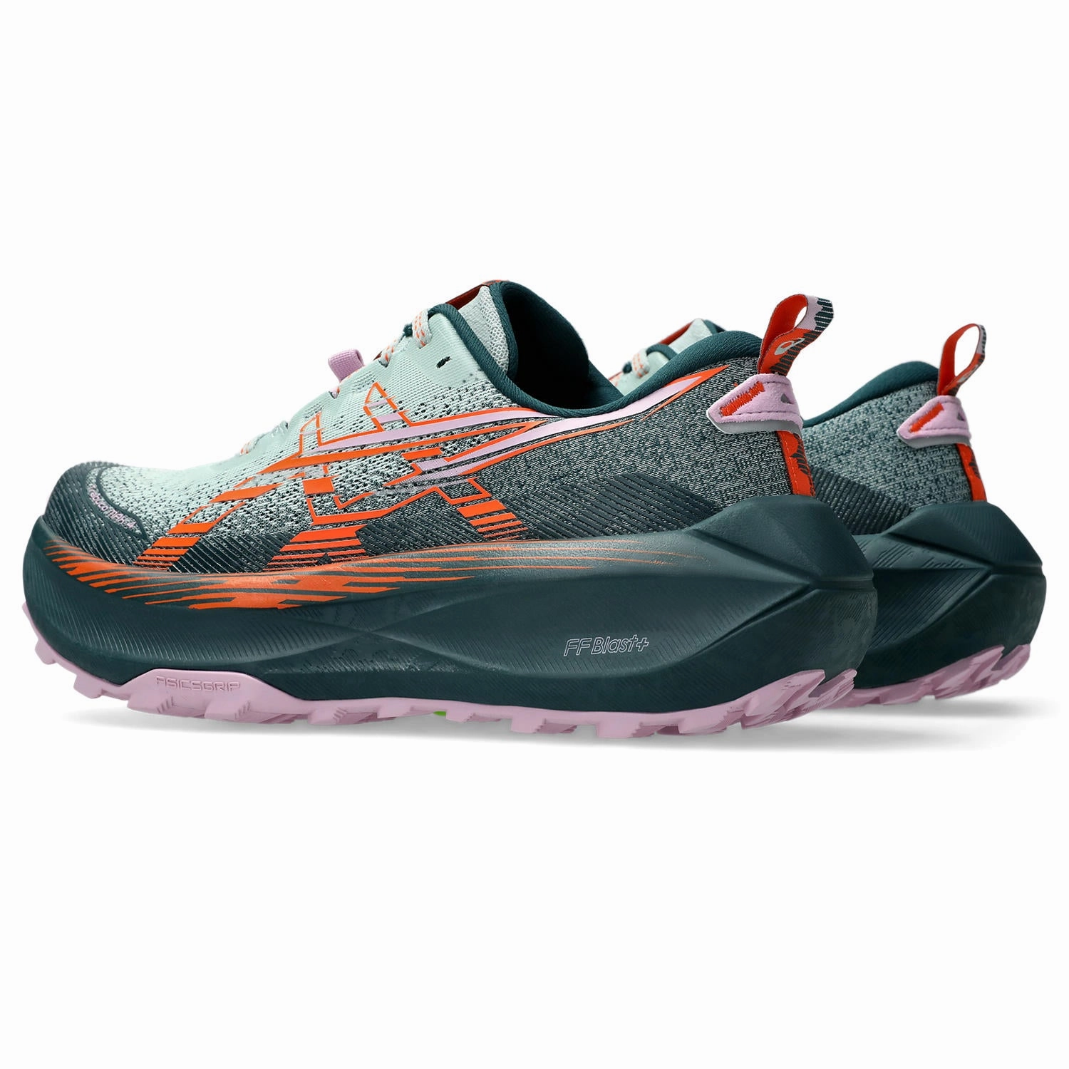 Asics Trabuco Max 4 | Cold Moss / Nova Orange | Womens Asics classic sport shoe designs