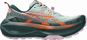 Asics Trabuco Max 4 Womens Trail Running Shoes - Green Asics athletic footwear for training sessions