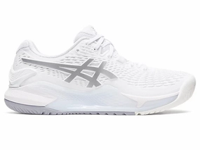 Asics Women's Gel-Resolution 9 (WhiteSilver) Asics women's shoes