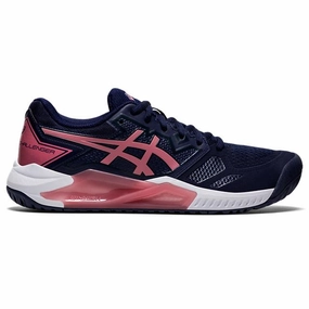 Asics Womens Gel Challenger 13 Tennis Shoes - Peacoat/Smokey Rose Asics tennis shoes