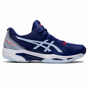 Asics Womens Solution Speed FF2 Clay Tennis Shoes - Dive Blue/Soft Sky Asics tennis shoes