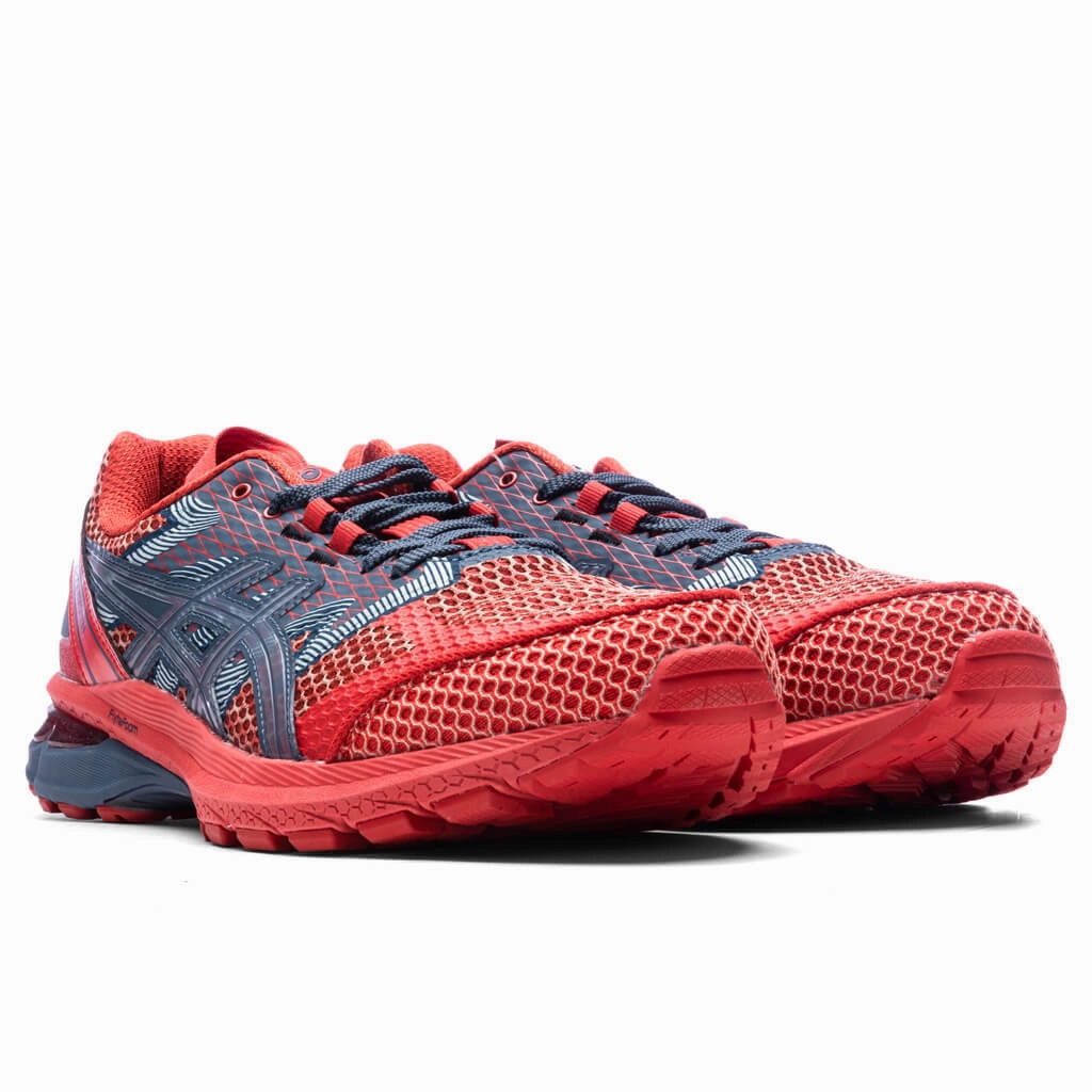 Asics x Kiko Kostadinov US4-S Gel-Terrain - Classic Red/Wood Crepe Asics Gel Cushion Running Shoes