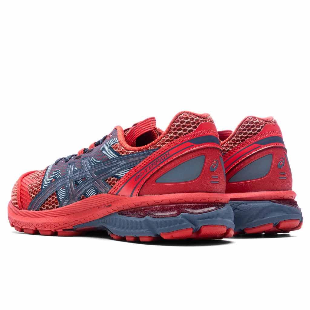 Asics x Kiko Kostadinov US4-S Gel-Terrain - Classic Red/Wood Crepe Asics Gel Cushion Running Shoes