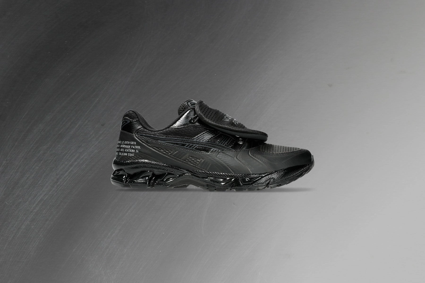 Asics x SBTG x Limited Edt Gel-Kayano 14 - Black/Black Asics Gel Cushion Running Shoes