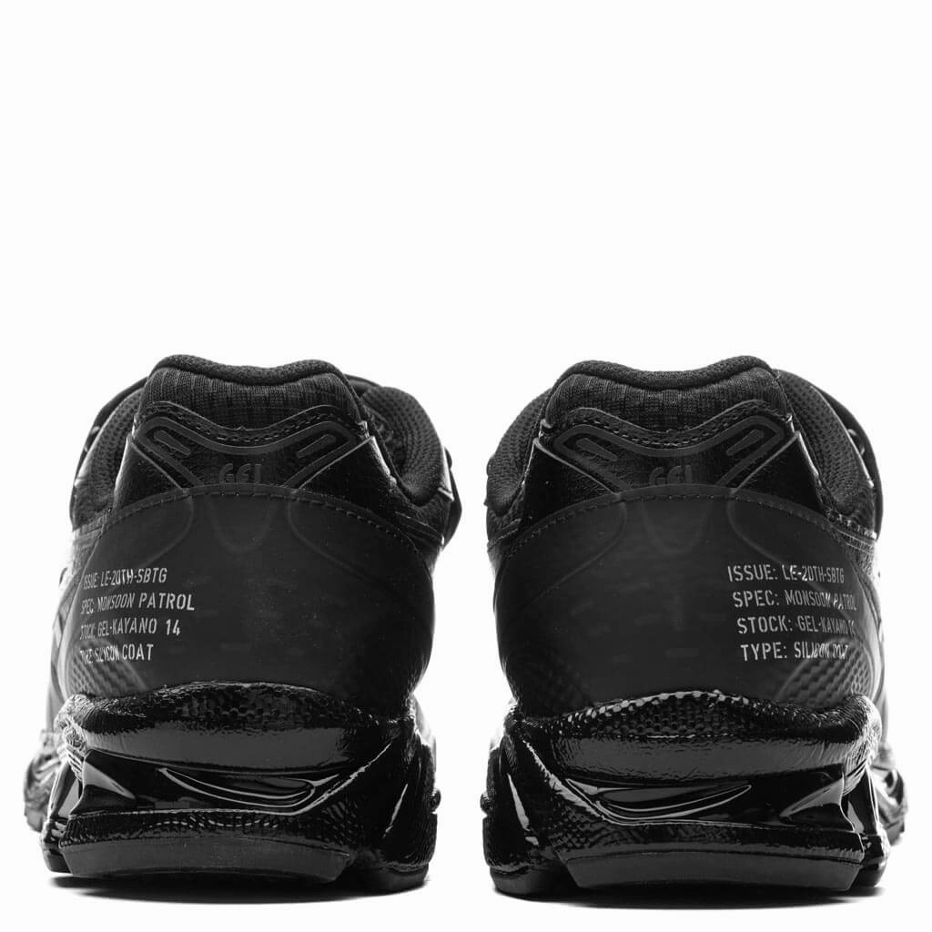 Asics x SBTG x Limited Edt Gel-Kayano 14 - Black/Black Asics Gel Cushion Running Shoes