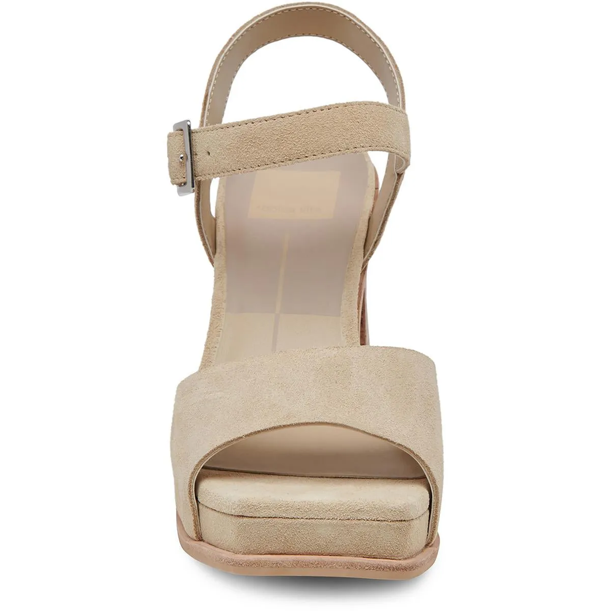 AUBREY Womens Suede Ankle Strap Mule Sandals