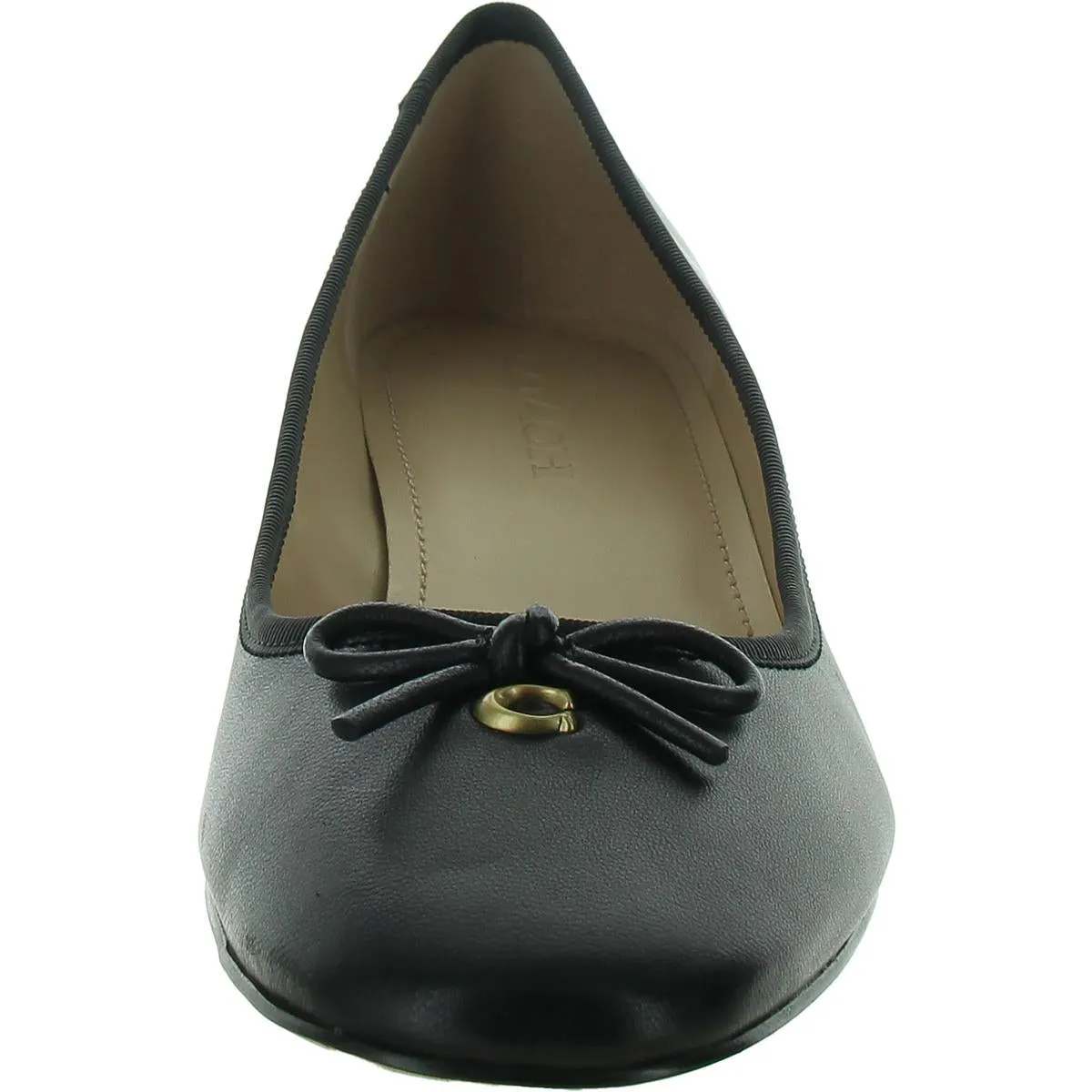AVA Womens Leather Slip On Ballet Flats