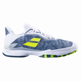 Babolat Jet Tere Clay Men's Tennis Shoes -  White/Dark Blue Babolat tennis shoes