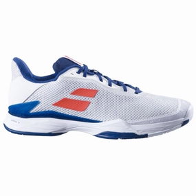 Babolat Jet Tere White/Estate Blue All Court Men Tennis Shoes Babolat tennis shoes