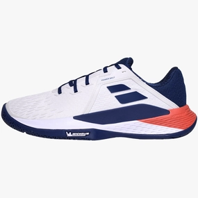 Babolat Men's Propulse Fury 3 AC 30S24208-1005 White/Blue Hard court men's shoes