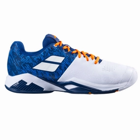 Babolat Propulse Blast All Court Men's Tennis Shoes - White/Dark Blue Babolat tennis shoes