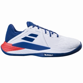 Babolat Propulse Fury 3 Clay Mens Tennis Shoes - White/Estate Blue Babolat tennis shoes