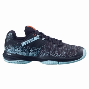 Babolat Sensa Women Padel Shoes (Black/Turquoise) Babolat padel footwear