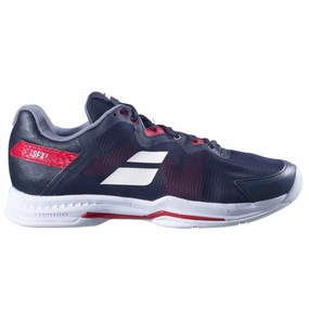 Babolat SFX All Court Men Tennis Shoes - Black/Poppy Red Babolat tennis shoes