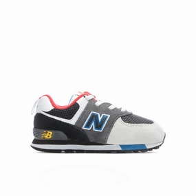 Balance 574 'Bungee' (TD) -  Grey/Blue New Balance shoes for walking and running