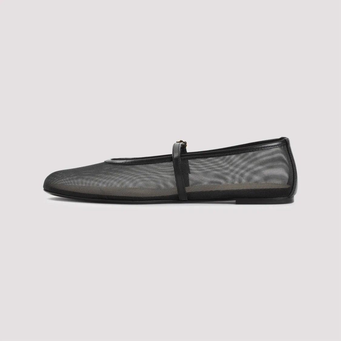 Bareitall Black Mesh Ballerinas