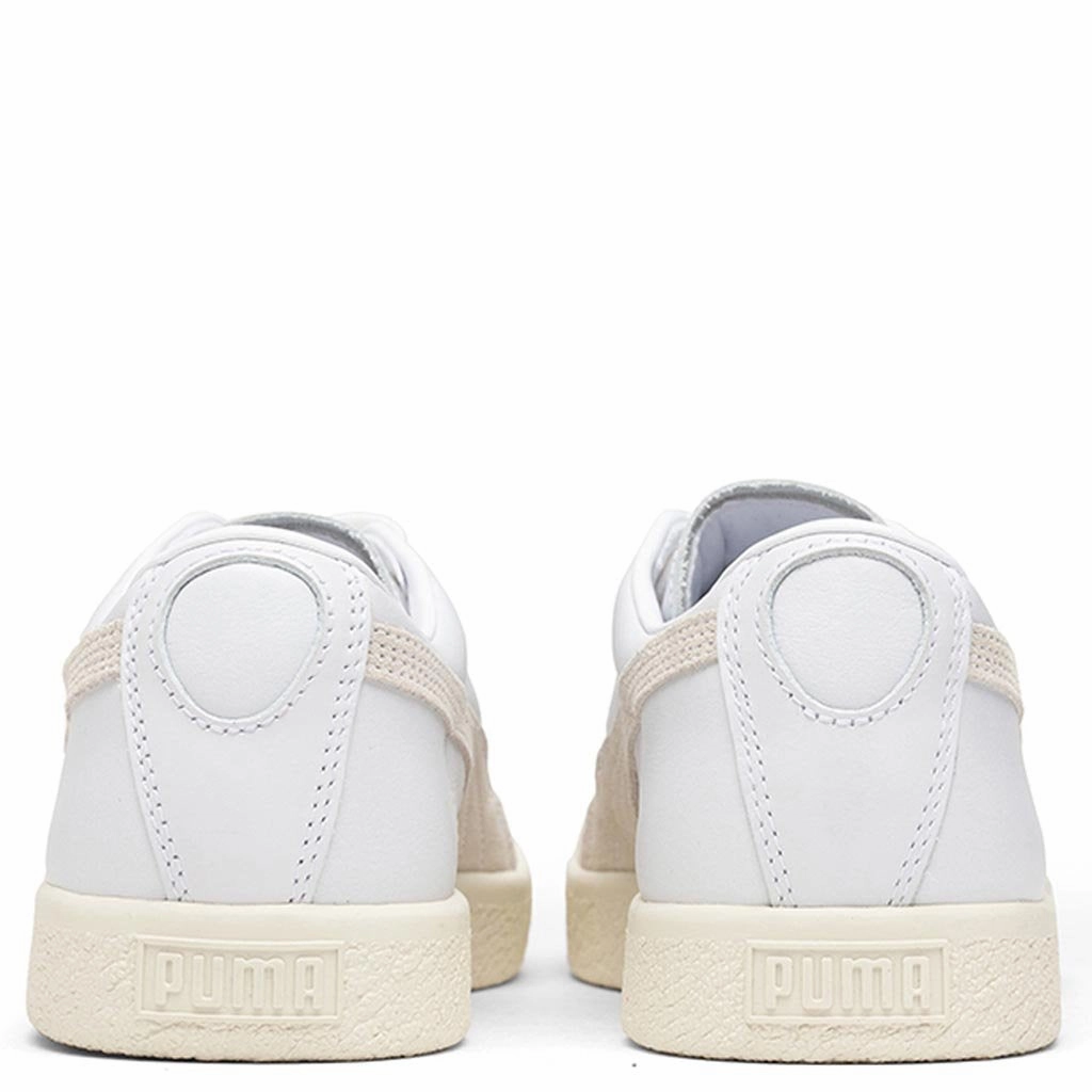 Basket 90680 Lux - White/Whisper White Puma Stripe Logo Trainers
