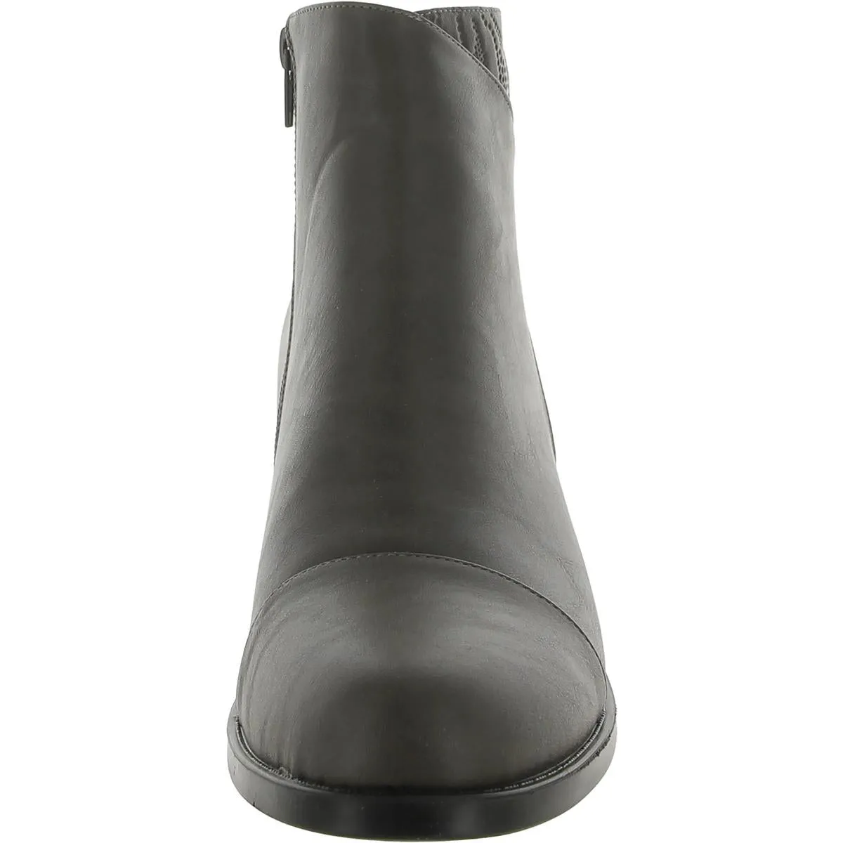 Bean  Womens Faux Leather Pull On Ankle Boots