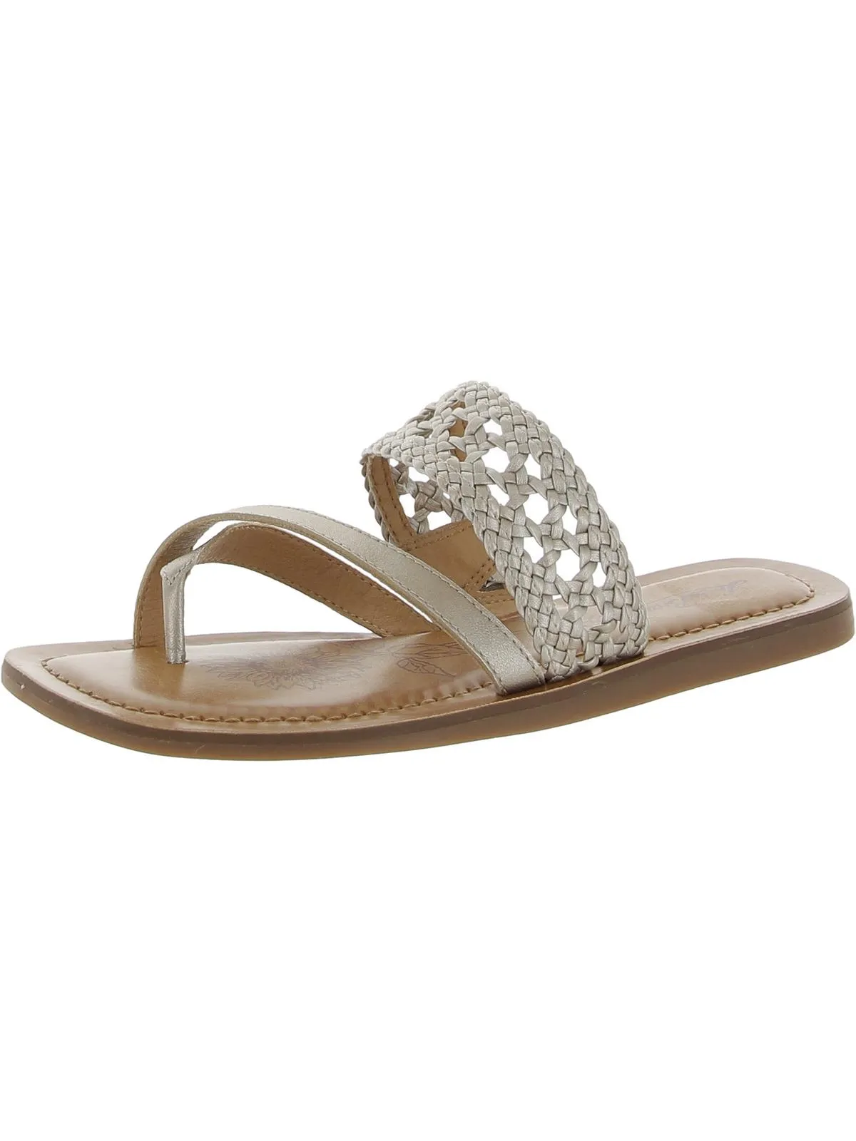 BECKERY Womens Open Toe Slip On Thong Sandals