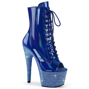 BEJEWELED-1021-7 Blue Hologram Patent/Blue AB Rhinestones