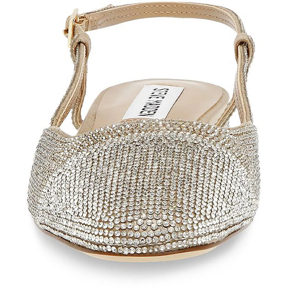 Belinda Womens Rhinestone Toe Cap Slingbacks
