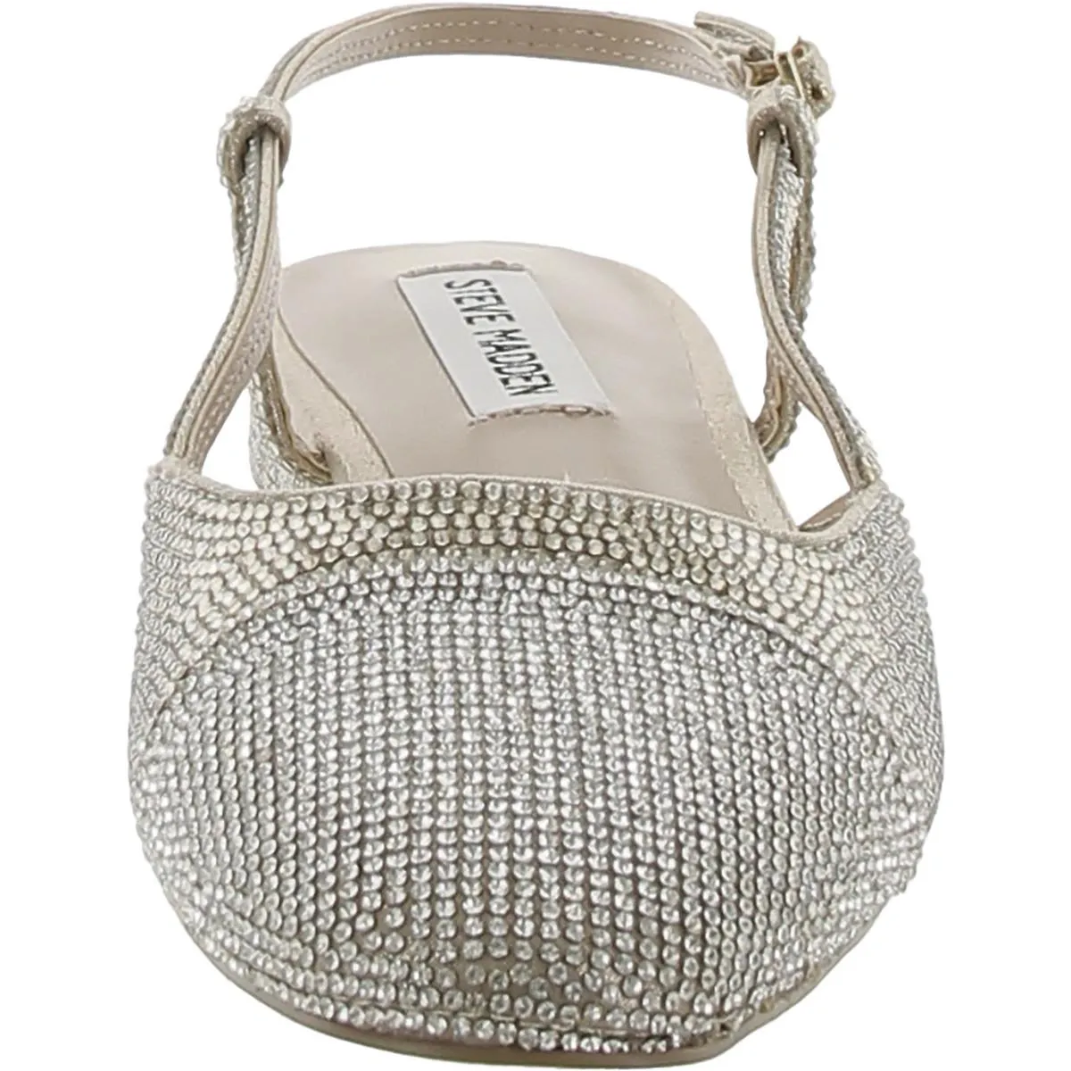 Belinda Womens Rhinestone Toe Cap Slingbacks