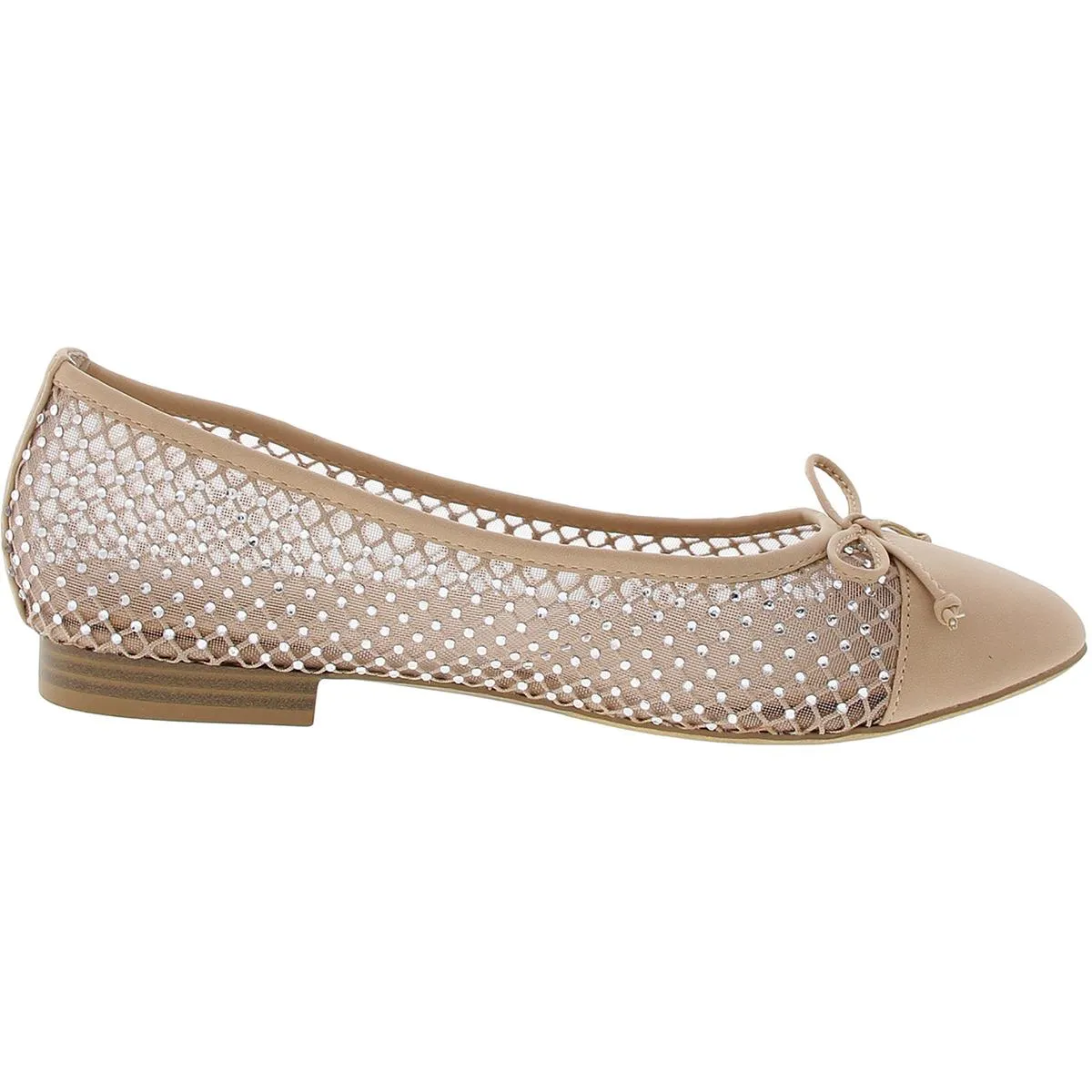 Belle-R Womens Rhinestones Flat Ballet Flats