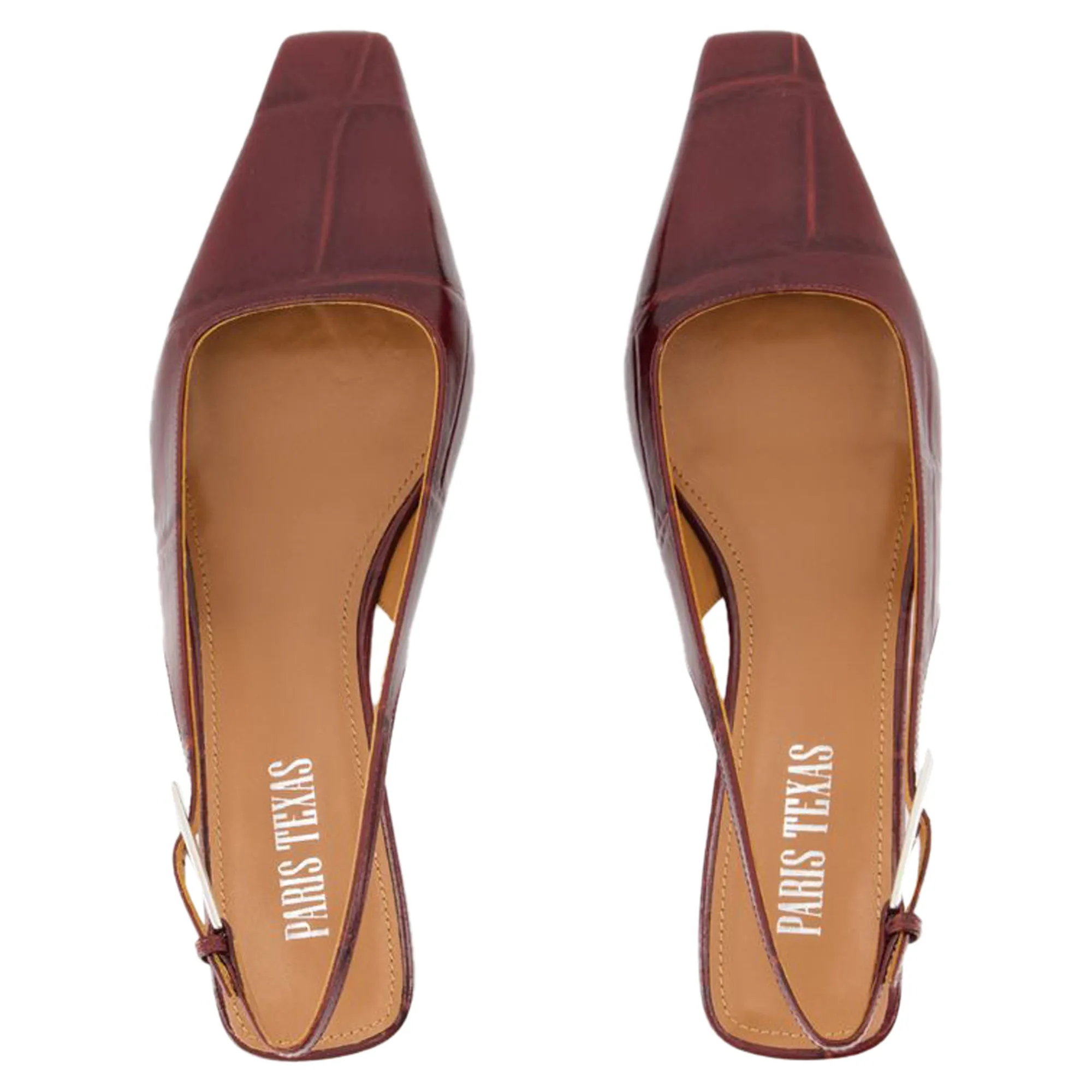 Bettina 10 Slingback - Paris Texas - Leather - Burgundy