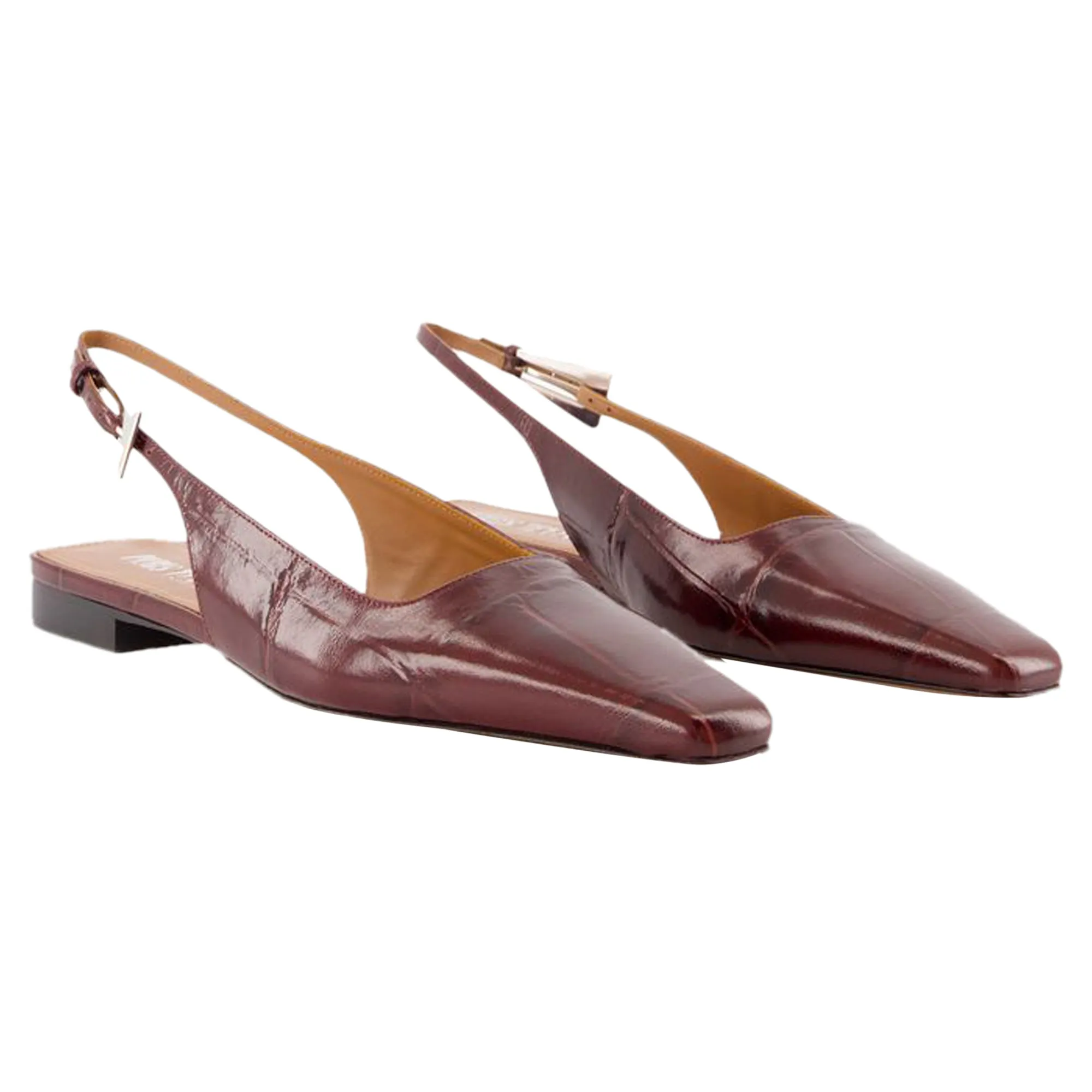 Bettina 10 Slingback - Paris Texas - Leather - Burgundy