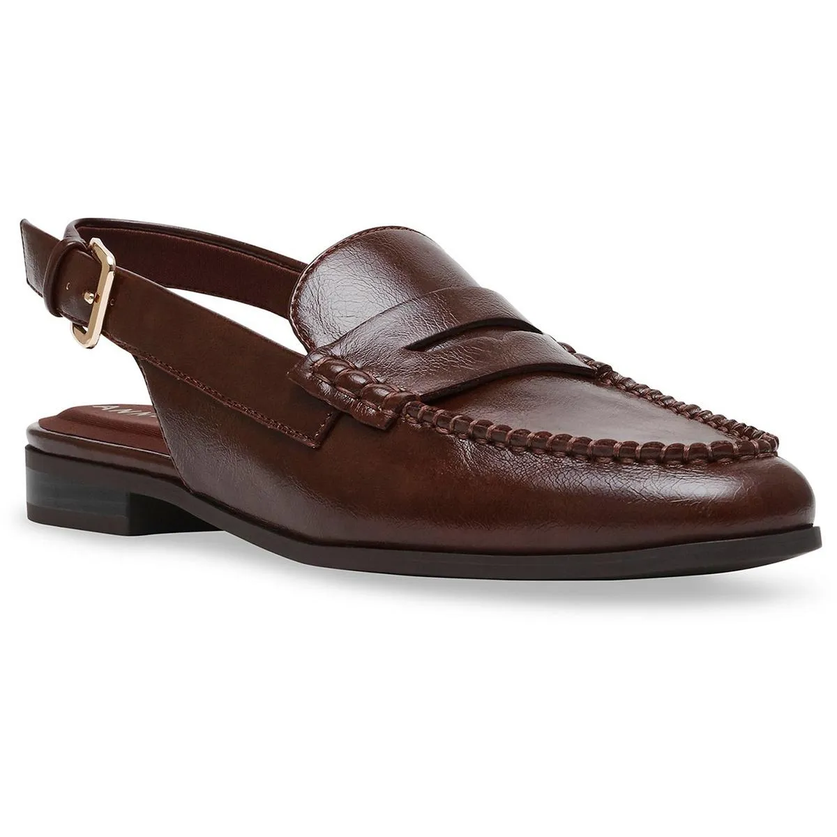 Birdie Womens Patent Penny Slingbacks