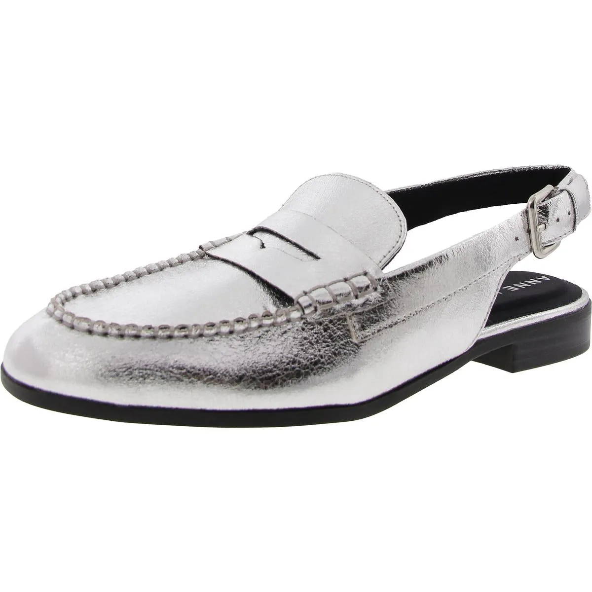 Birdie Womens Patent Penny Slingbacks