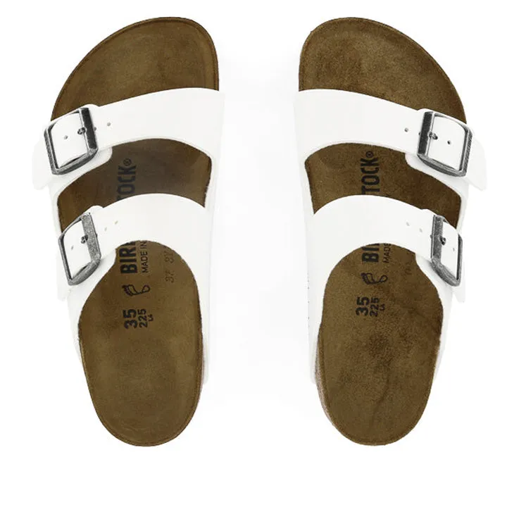 BIRKENSTOCK ARIZONA BF WHITE SANDALS