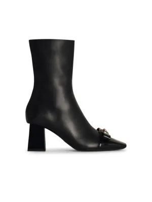 Black Leather Ankle Boots