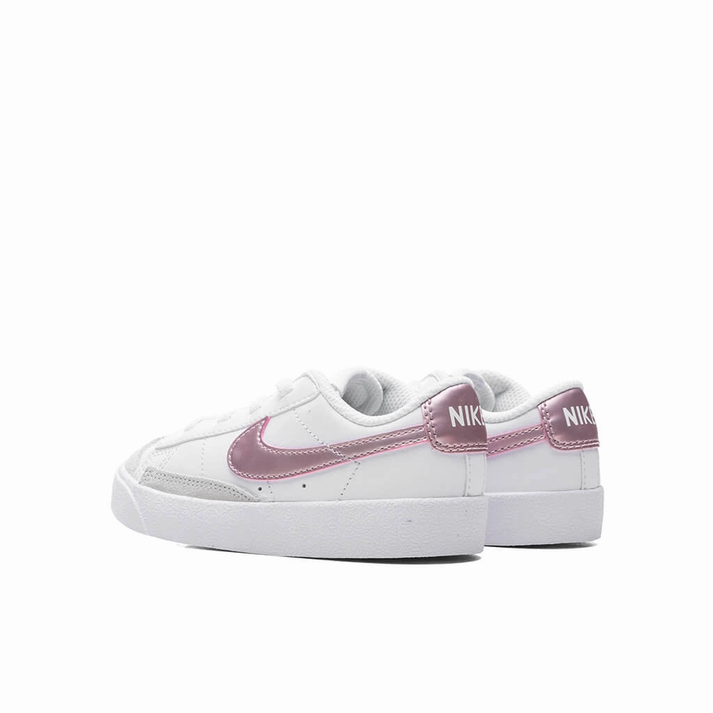 Blazer Low '77 (TD) - White/Pink Glaze Nike Lightweight Everyday Shoes