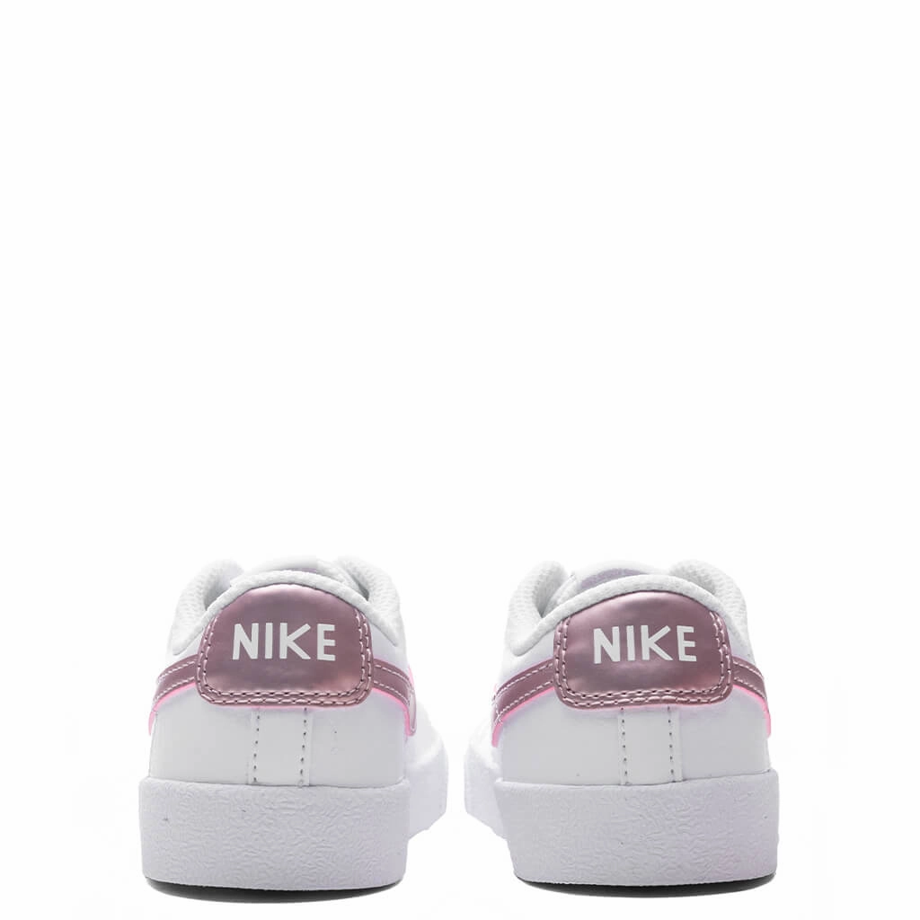 Blazer Low '77 (TD) - White/Pink Glaze Nike Lightweight Everyday Shoes