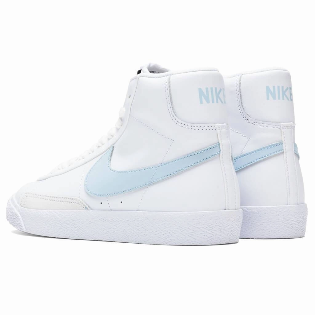 Blazer Mid (GS) - White/Celestine Blue Nike Foam Comfort Trainers