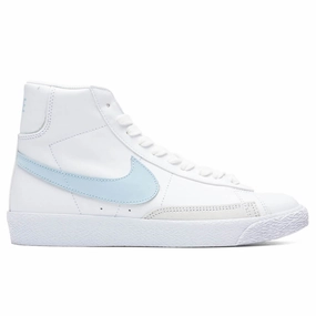 Blazer Mid (GS) - White/Celestine Blue Nike trainers with responsive foam