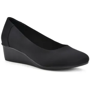 Boldness Womens Solid Man Made Wedge Heels
