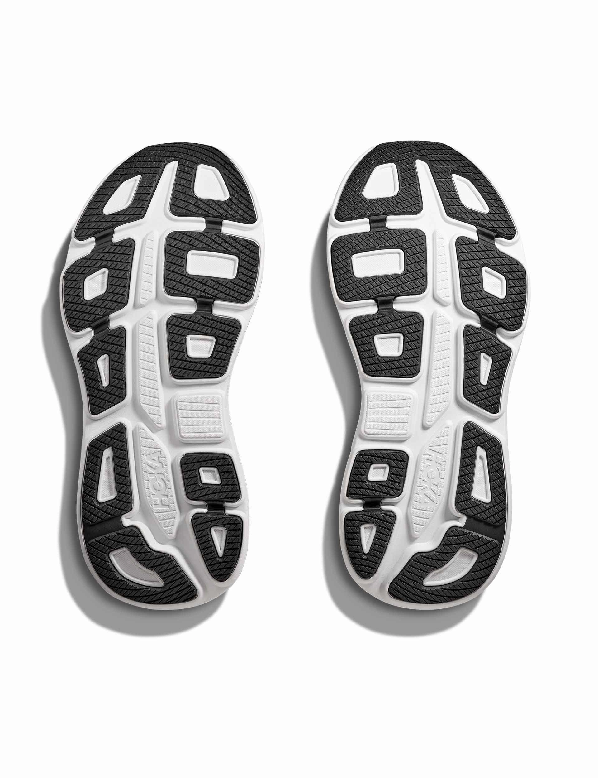 Bondi 9 - Black/White Hoka trail-ready performance shoes