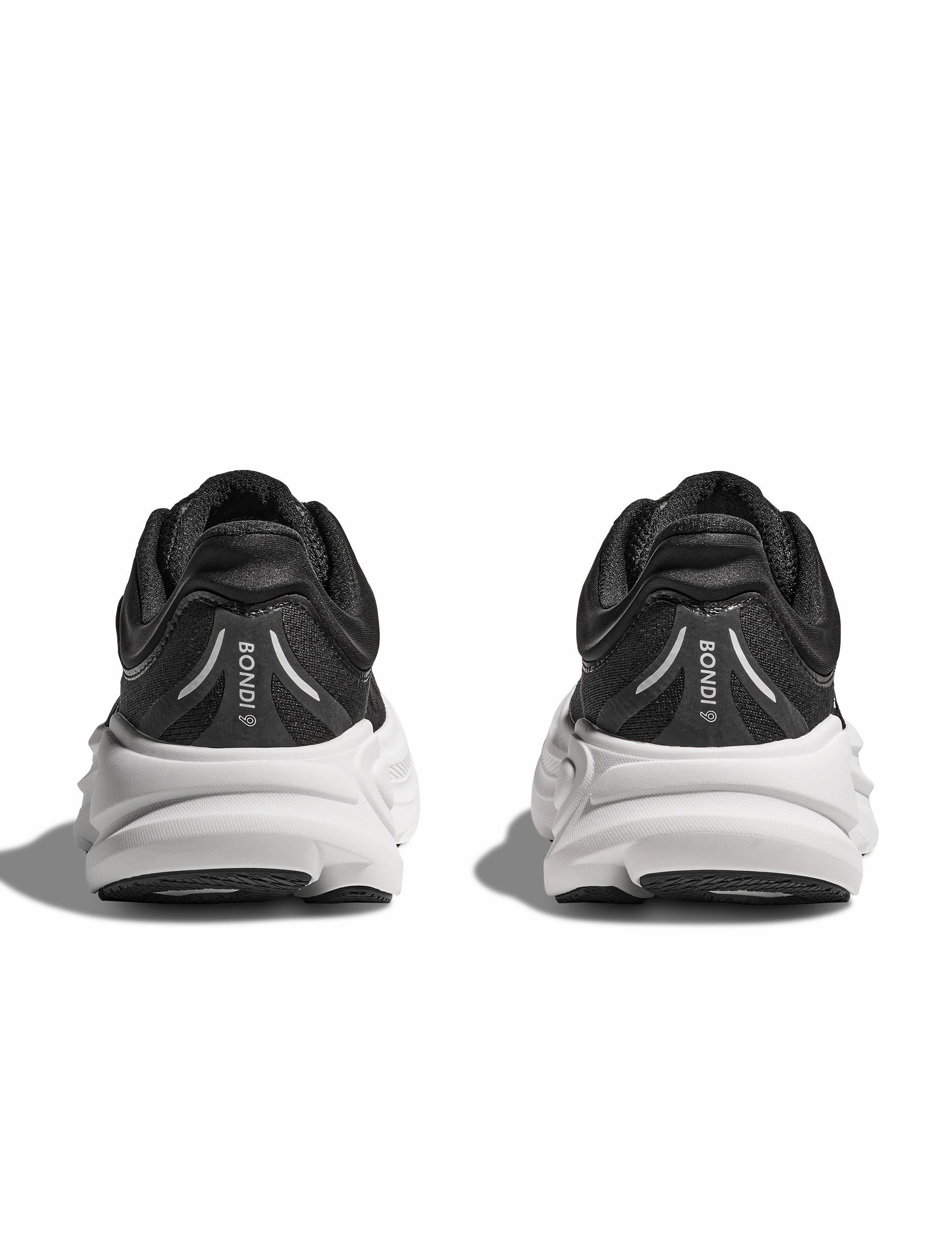 Bondi 9 - Black/White Hoka trail-ready performance shoes