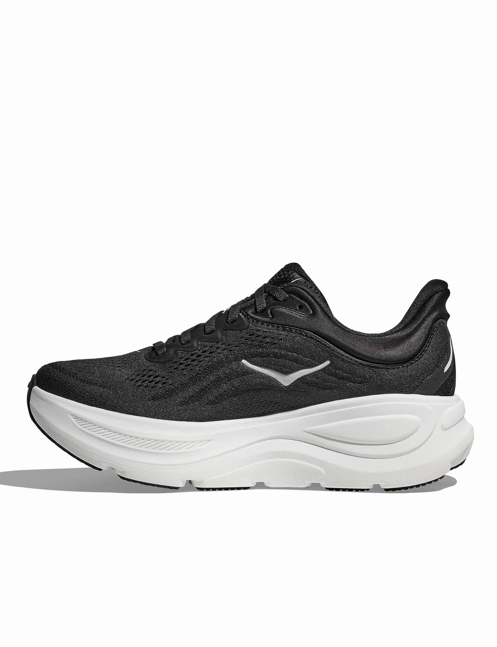 Bondi 9 - Black/White Hoka trail-ready performance shoes