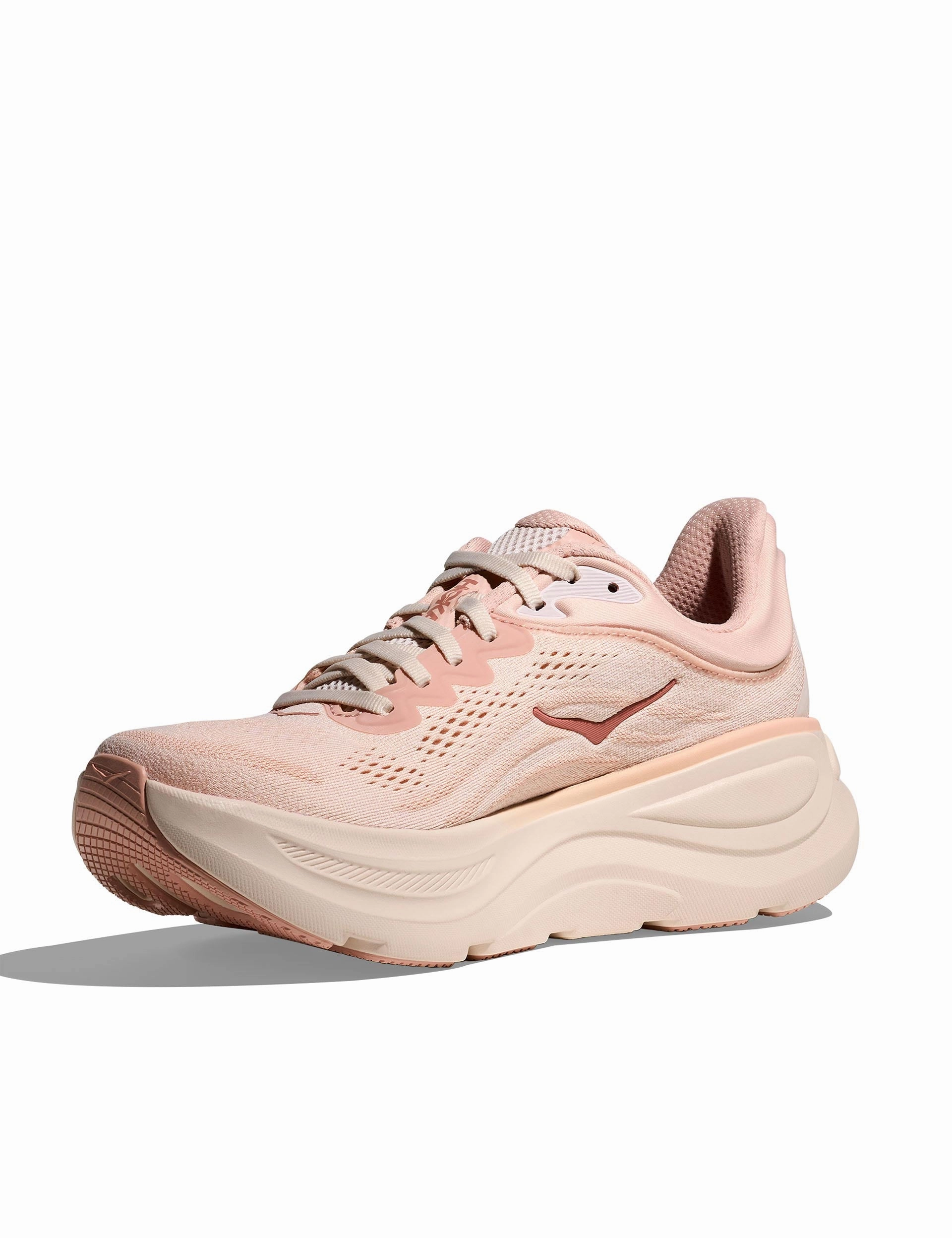 Bondi 9 - Rose Latte/Rose Cream Hoka trail-ready performance shoes